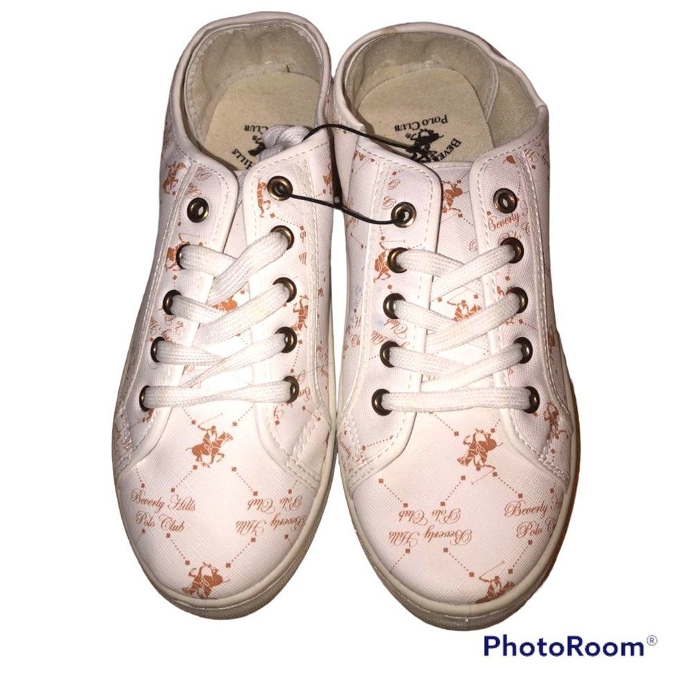 Beverly Hills Polo Club Sz 8 Logo Sneakers NEW NWT